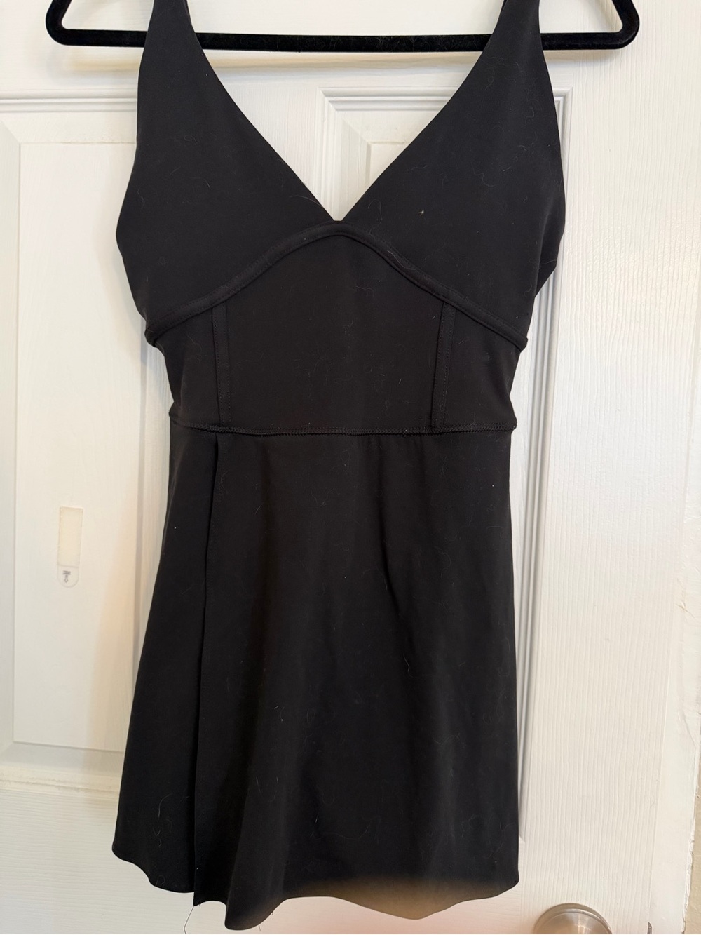 Black V-Neck Women’s Dress
